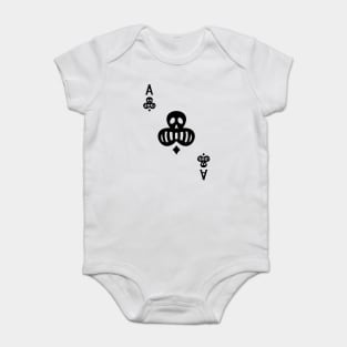 Easy Halloween Playing Card Costume: Ace of Clubs Baby Bodysuit